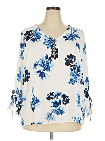 Worthington 3/4 Sleeve Blouse (view 1)