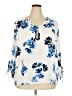 Worthington Blue 3/4 Sleeve Blouse Size 2X - photo 1