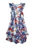 Miss Behave 100% Polyester Print Blue Dress Size 14 - photo 2