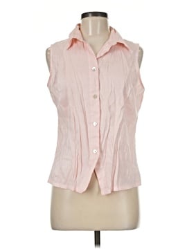 Karen Scott Sleeveless Button Down Shirt