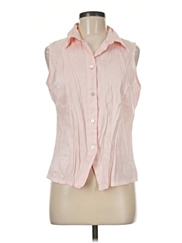 Karen Scott Sleeveless Button-Down Shirt (view 1)