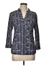 Ellie Kai Stripes Blue 3/4 Sleeve Blouse Size 10 - photo 1