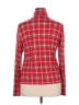 Ann Taylor Plaid Red Long Sleeve Blouse Size XL - photo 2