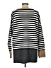 Vince Camuto Stripes Silver Pullover Sweater Size L - photo 2