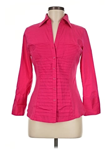 Investments 3/4 Sleeve Button-Down Shirt (view 1)