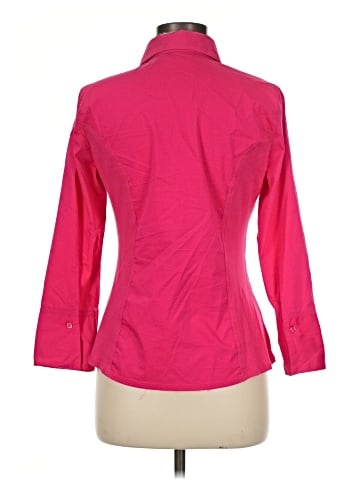 Investments 3/4 Sleeve Button-Down Shirt (view 2)