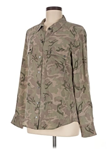 Equipment Long Sleeve Blouse (view 1)