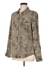 Equipment Camo Green Long Sleeve Blouse Size M - photo 1