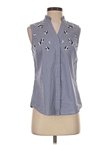 Ivanka Trump Sleeveless Button-Down Shirt (view 1)