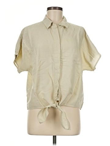 INC International Concepts Short Sleeve Blouse (view 1)