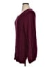 Karen Scott 100% Cotton Chevron-herringbone Burgundy Pullover Sweater Size XL - photo 5