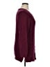 Karen Scott 100% Cotton Chevron-herringbone Burgundy Pullover Sweater Size XL - photo 4