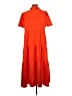 MSK 100% Polyester Orange Casual Dress Size M - photo 2
