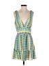 Ramy Brook 100% Polyester Print Green Cocktail Dress Size M - photo 1