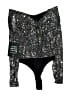 Lulus Metallic Silver Bodysuit Size S - photo 2