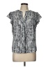 Calvin Klein Gray Short Sleeve Blouse Size L - photo 1