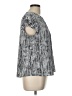 Calvin Klein Gray Short Sleeve Blouse Size L - photo 4