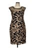 Connected Apparel 100% Polyester Paisley Black Cocktail Dress Size 10 - photo 1