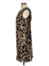 Connected Apparel 100% Polyester Paisley Black Cocktail Dress Size 10 - photo 5