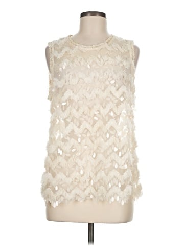 Blue Tassel Sleeveless Blouse (view 1)