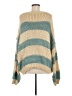 Miracle Stripes Teal Pullover Sweater Size S - photo 2