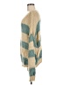Miracle Stripes Teal Pullover Sweater Size S - photo 5