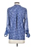 HD in Paris 100% Polyester Blue Long Sleeve Blouse Size 4 - photo 2