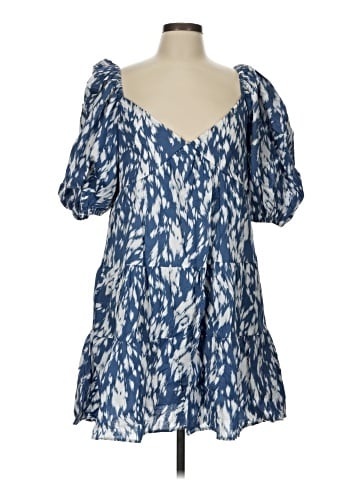 Blue Tassel Casual Dress (view 1)