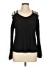 Derek Heart Black Long Sleeve Top Size L - photo 1