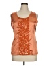 Dana Buchman 100% Polyester Orange Sleeveless Blouse Size XL - photo 1