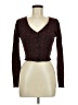 Topshop Burgundy Long Sleeve Top Size 6 - photo 1