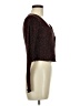 Topshop Burgundy Long Sleeve Top Size 6 - photo 4