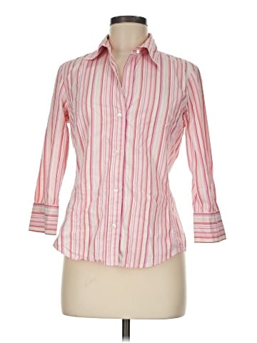 Banana Republic Factory Store 3/4 Sleeve Button-Down Shirt (view 1)
