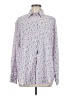 Ellison Floral Purple Long Sleeve Button-Down Shirt Size M - photo 1