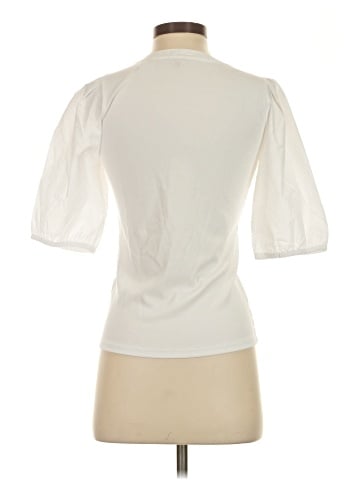 Madewell Puff-Sleeve Henley Knit Top (view 2)