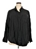 Torrid 100% Tencel Black Long Sleeve Button-Down Shirt Size 3X Plus (3) - photo 1