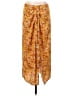 MNG 100% Polyester Yellow Casual Skirt Size M - photo 1