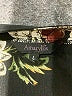 Amaryllis 100% Polyester Floral Black Short Sleeve Blouse Size L - photo 7