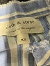 Cloth & Stone Stripes Blue Long Sleeve Button-Down Shirt Size XS - photo 7