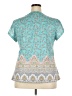 Unbranded Teal Short Sleeve Blouse Size XXL - photo 2