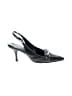 AK Anne Klein 100% Leather Black Heels Size 7 - photo 1