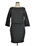 Leota Houndstooth Gray Casual Dress Size XL - photo 1