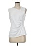 DKNY 100% Polyester White Sleeveless Blouse Size M - photo 1