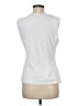 DKNY 100% Polyester White Sleeveless Blouse Size M - photo 2