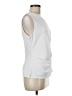 DKNY 100% Polyester White Sleeveless Blouse Size M - photo 4