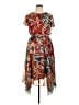 Jessica Howard 100% Polyester Tropical Red Casual Dress Size 14 - photo 1