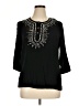 Cathy Daniels Black 3/4 Sleeve Blouse Size XL - photo 1