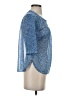 Ann Taylor LOFT 100% Polyester Blue Short Sleeve Blouse Size XXS (petite) - photo 4