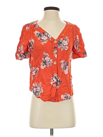 Maeve by Anthropologie Short Sleeve Blouse (view 1)