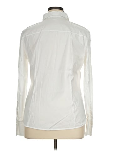 Lafayette 148 New York Long Sleeve Button-Down Shirt (view 2)